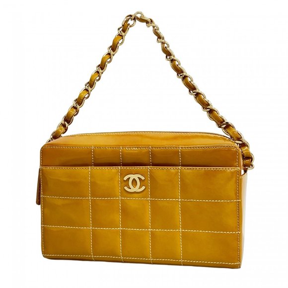 CHANEL Yellow Leather Shoulder Bag - Picture 1 of 11